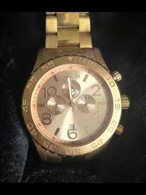 Invicta Rosegold Chronograph Watch 50mm #1271